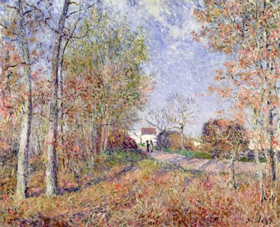 Um canto da floresta em Sablons, 1883 de Alfred Sisley